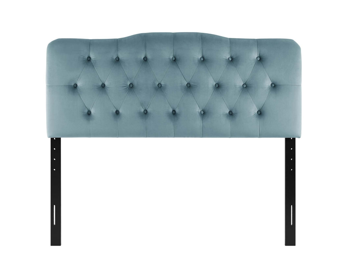 Annabel Diamond Tufted Velvet Headboard