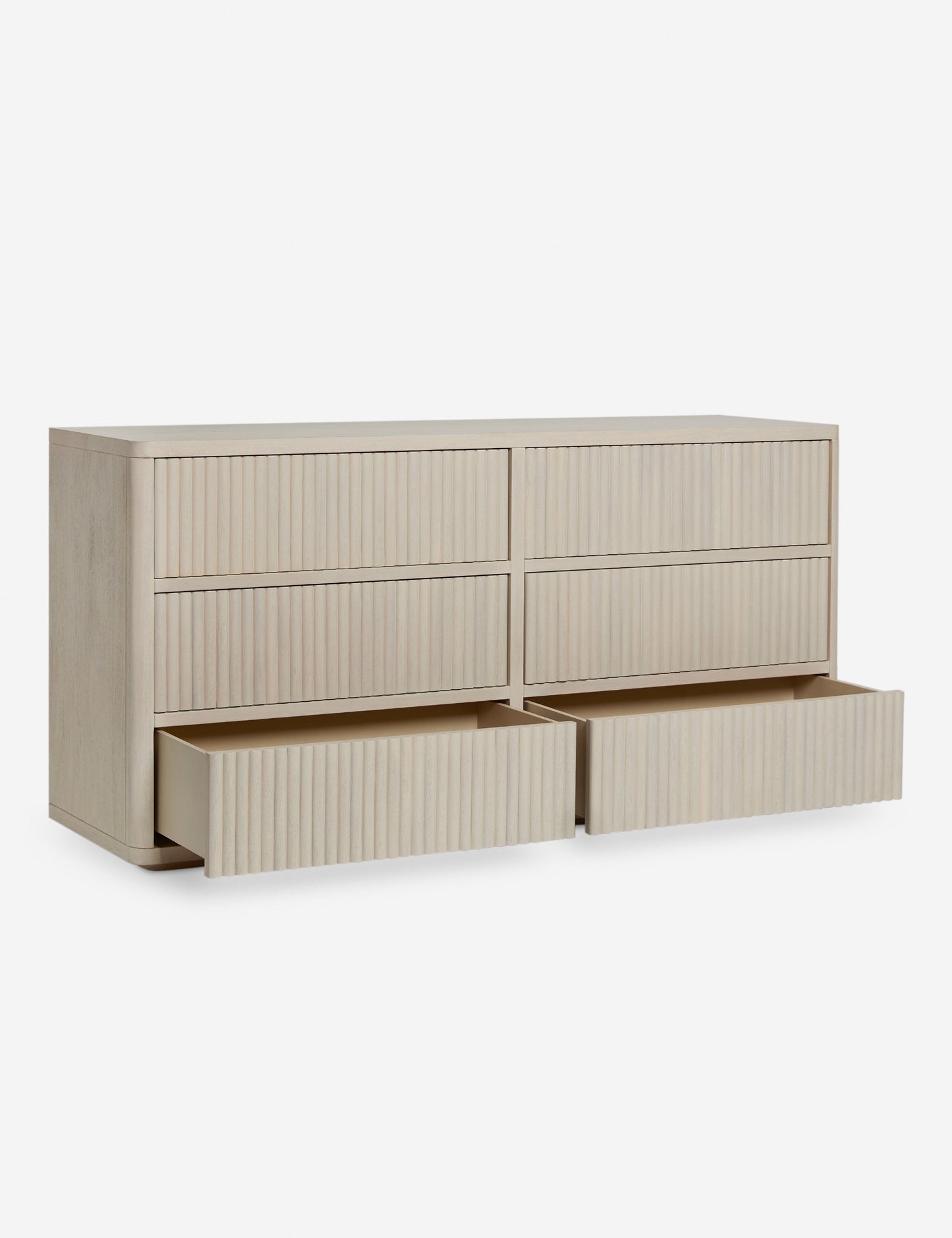 Rutherford 6 Drawer Dresser - White Wash
