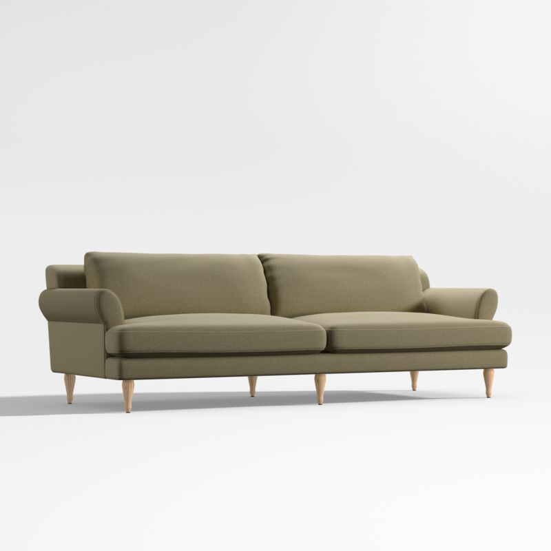 Timson Green Roll-Arm Sofa (78"-111")