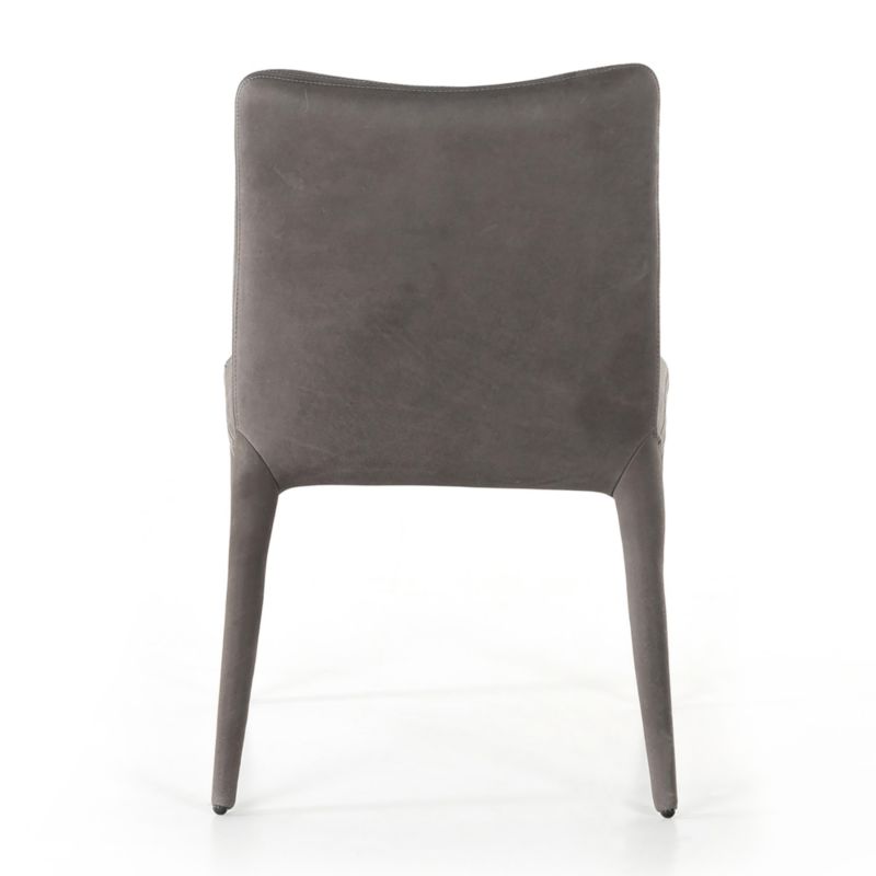 Zanni Graphite Leather Dining Chair