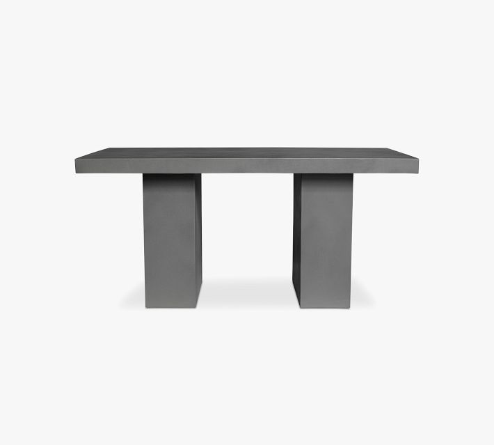 Adonis Rectangular Concrete Outdoor Dining Table – Furniture Finder