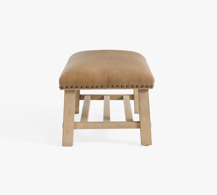 Caden Petite Leather Bench