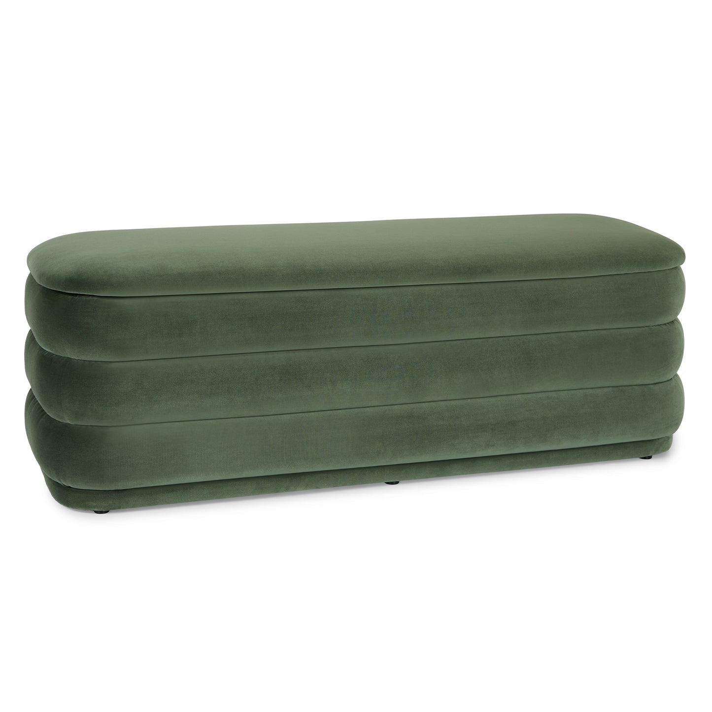 Rolph Plush Pacific Green Bench