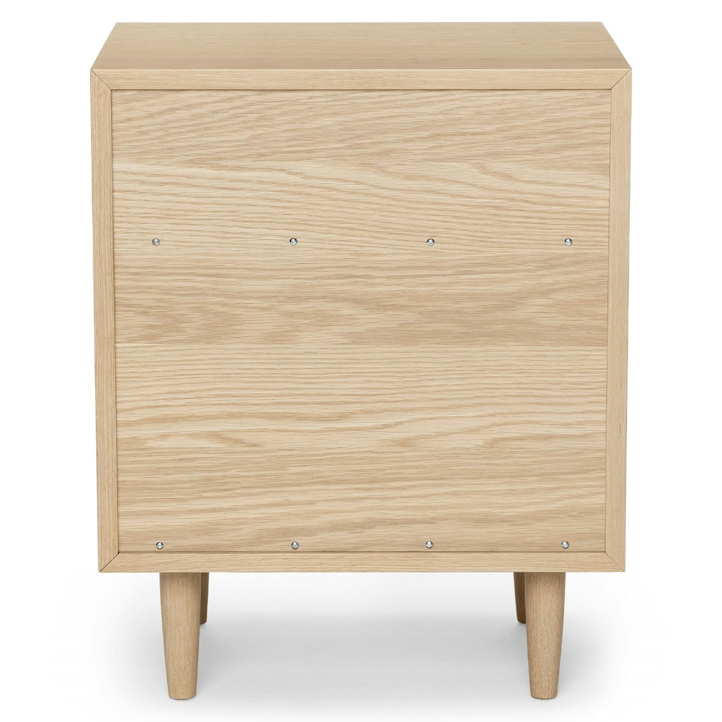 Lenia White Oak 2-Drawer Nightstand