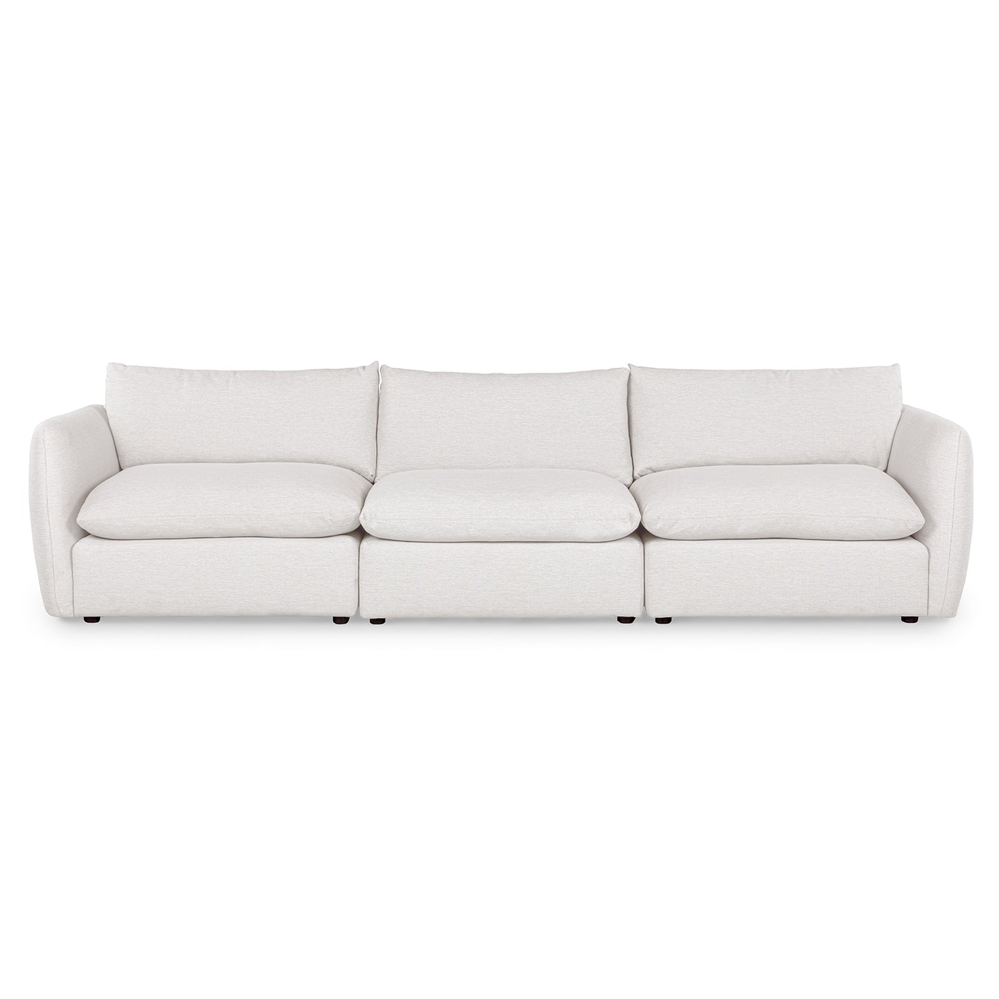 Leigh 132" Modular Sofa - Silver Ivory