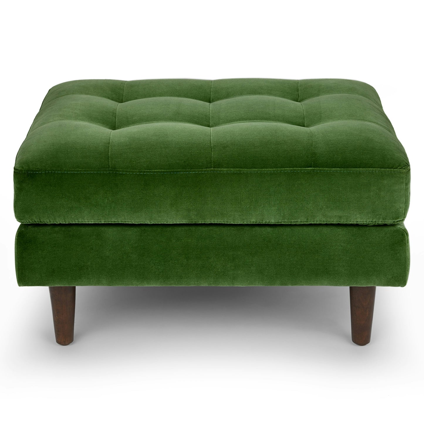 Sven 30" Velvet Ottoman - Grass Green