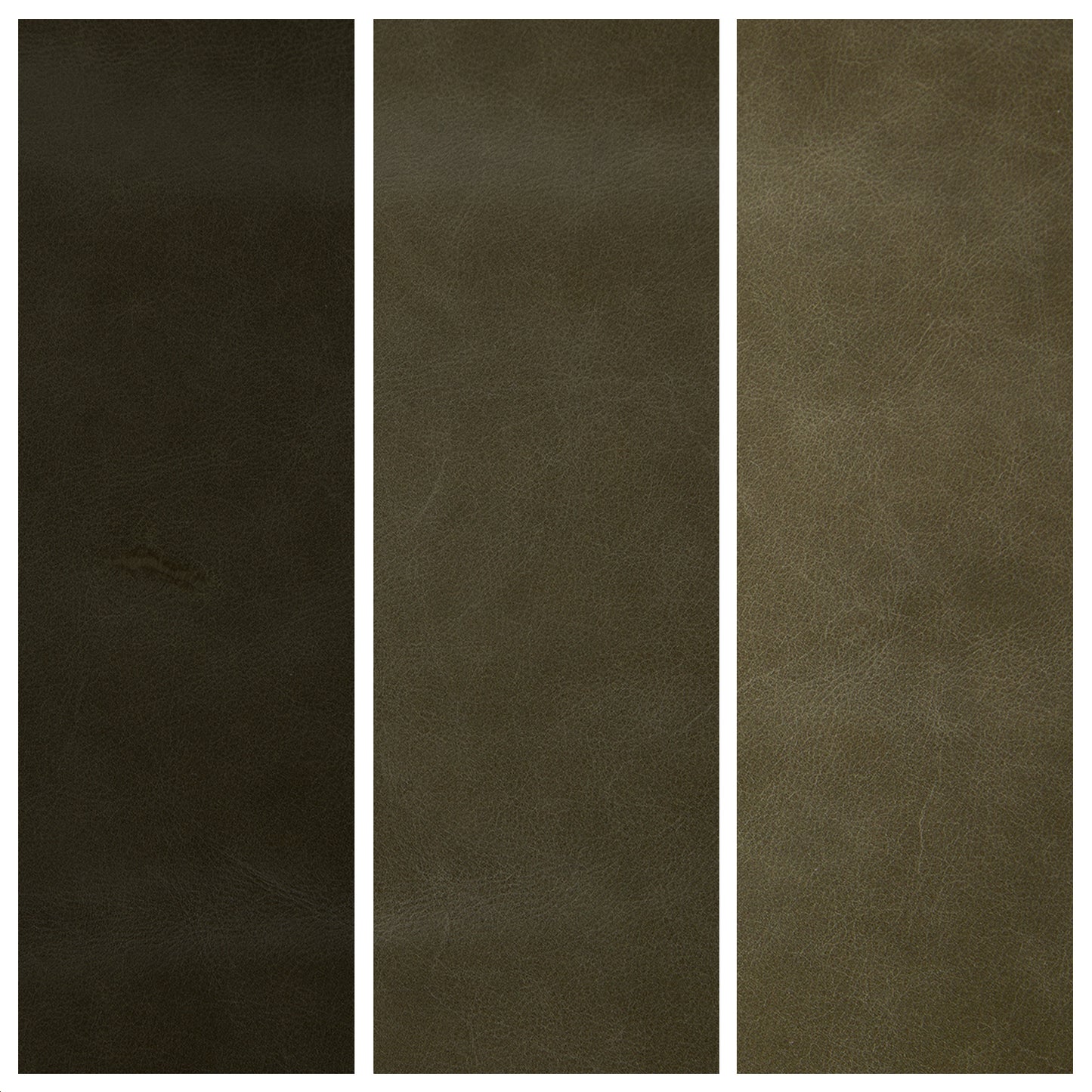 Sven 30" Leather Ottoman - Charme Green