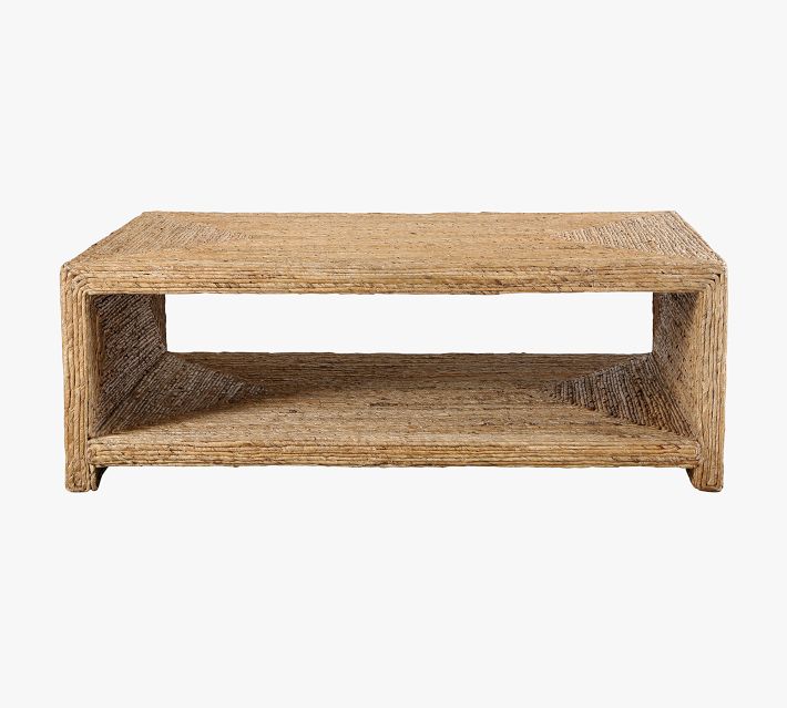 Noah Rectangular Woven Coffee Table (46")