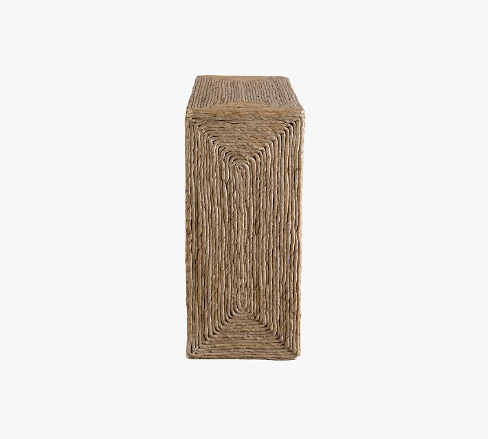 Noah Rectangular Woven Side Table (22")