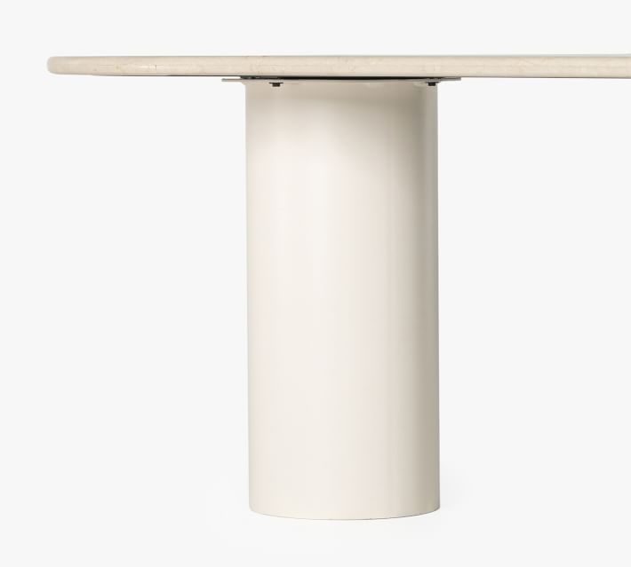 Rockfall Marble Oval Dining Table (78")