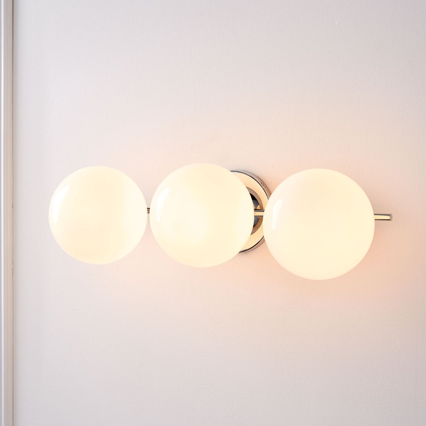 Sphere & Stem 3-Light Sconce (24")