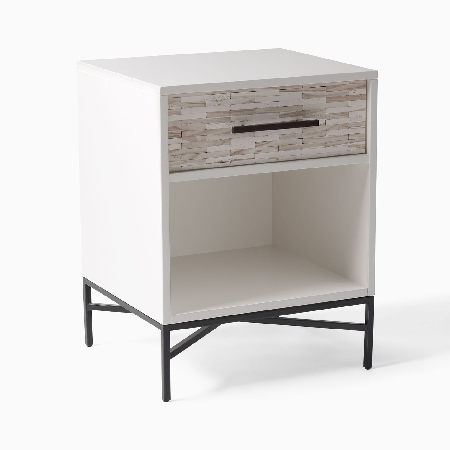 Wood Tiled Nightstand (20")