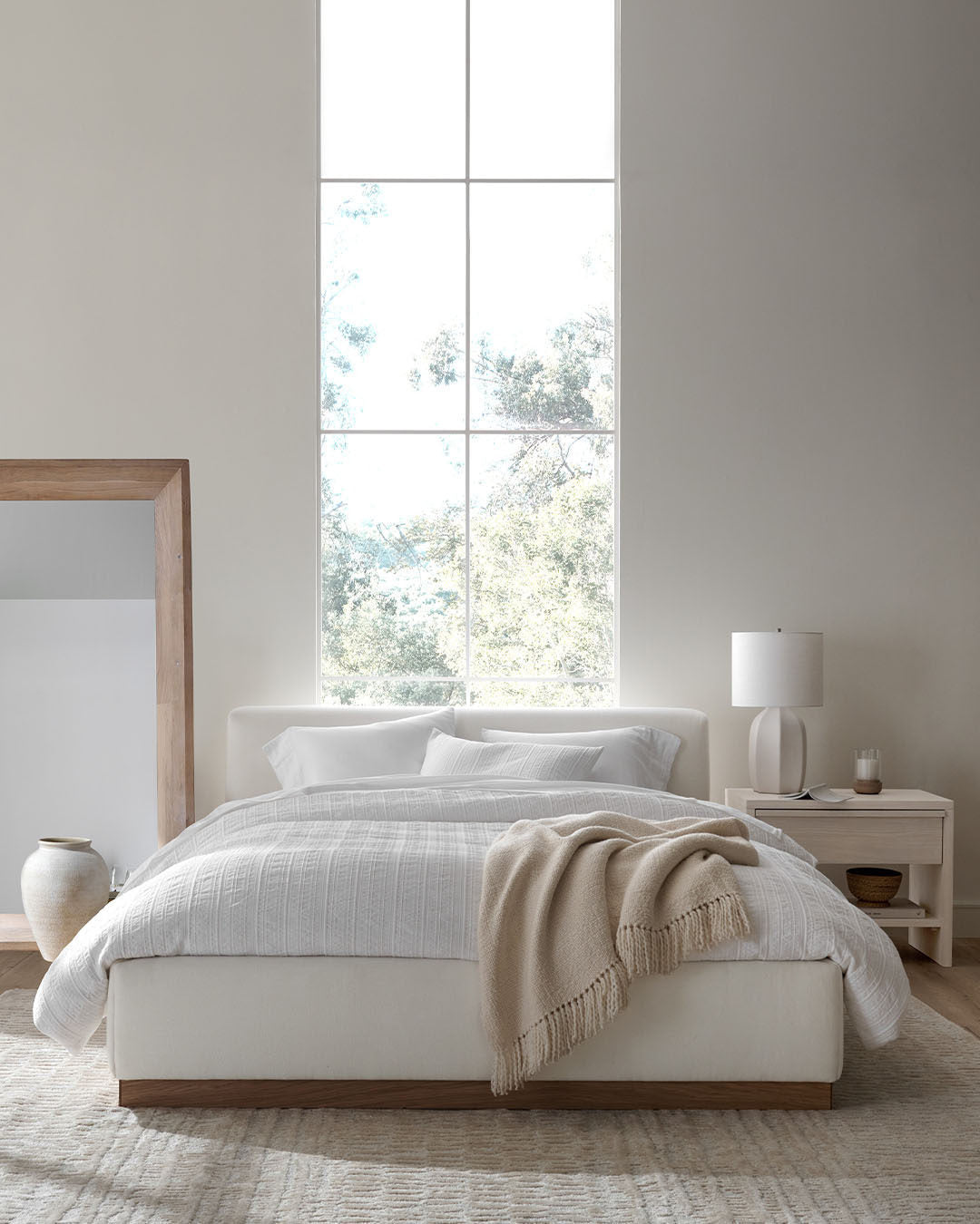 Gather Ivory Upholstered Bed