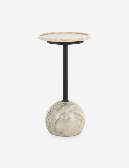 Nicholas Side Table - White Marble