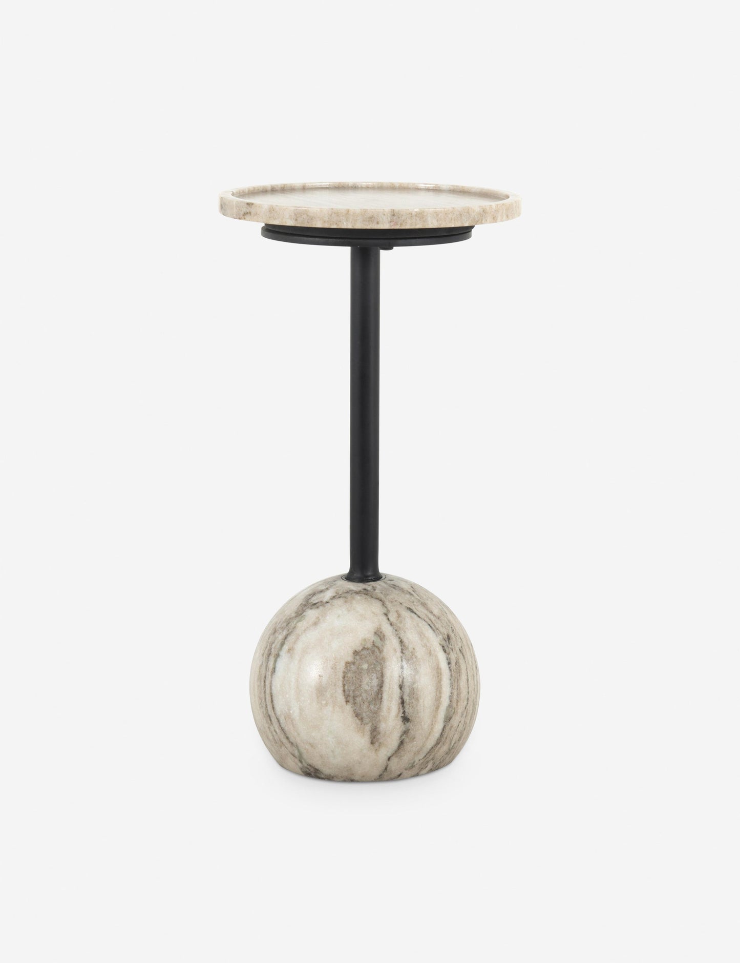 Nicholas Side Table - Black Marble