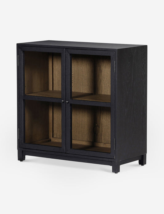 Carly Small Curio Cabinet - Black