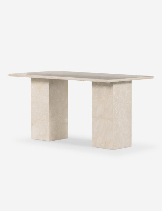 Leonel Desk - Cream Marble