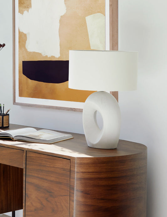 Alden Table Lamp - White