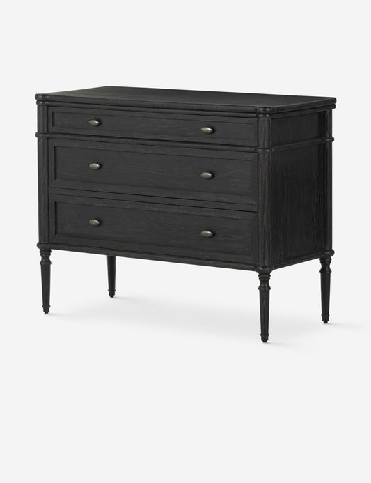 Delancey 3-Drawer Dresser - Black