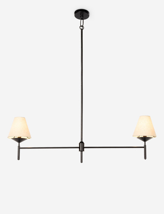 Marisol Linear Chandelier - Black 48"Dia