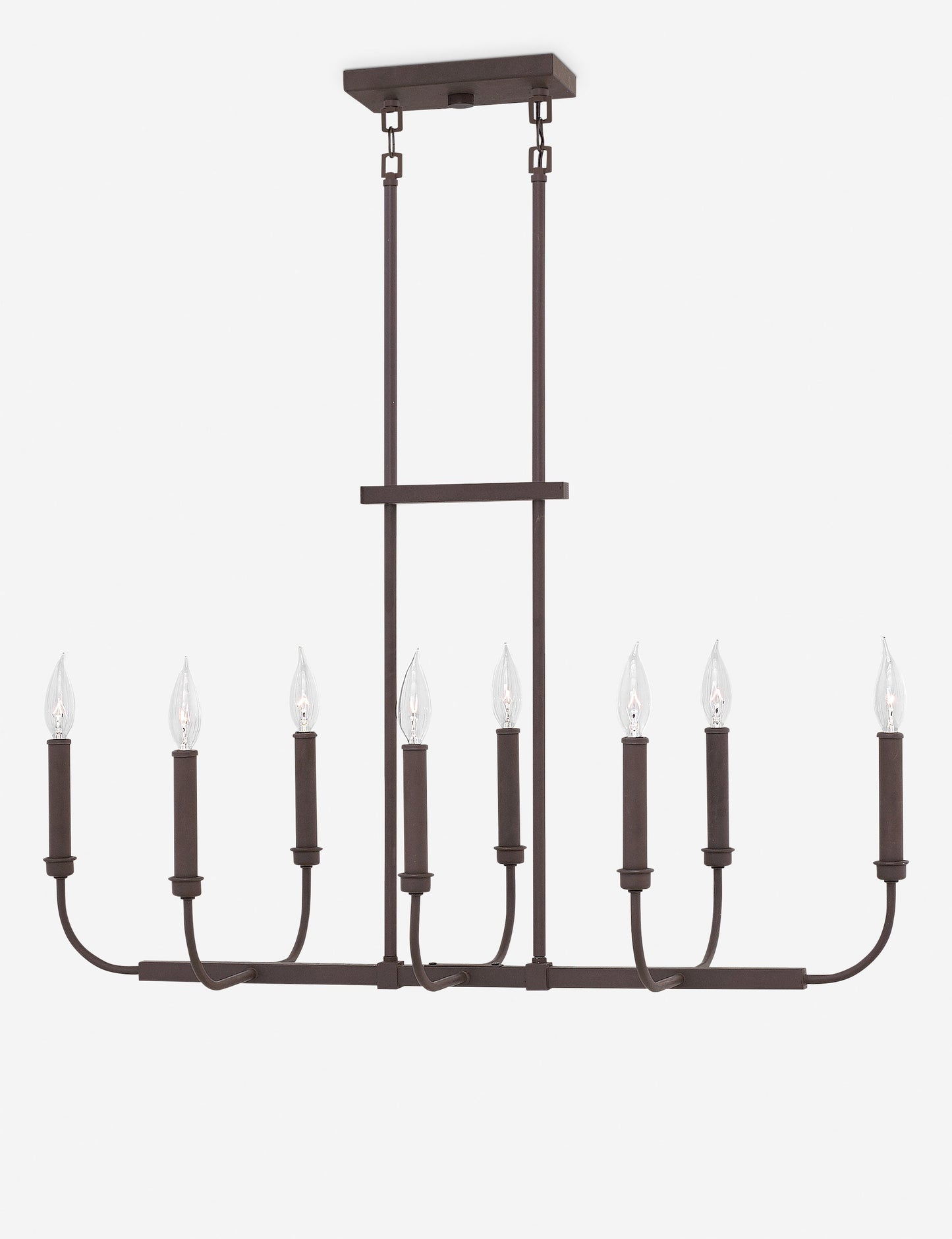 Parsons Linear Chandelier - Black 33"Dia