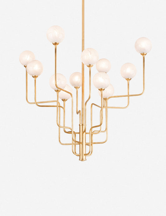 Keller Chandelier - Brass 12 Light