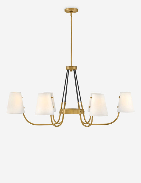 Teague Linear Chandelier - Brass 45"Dia