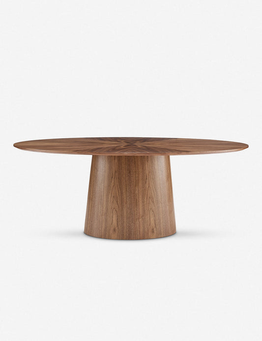 Beth Oval Dining Table, Brown