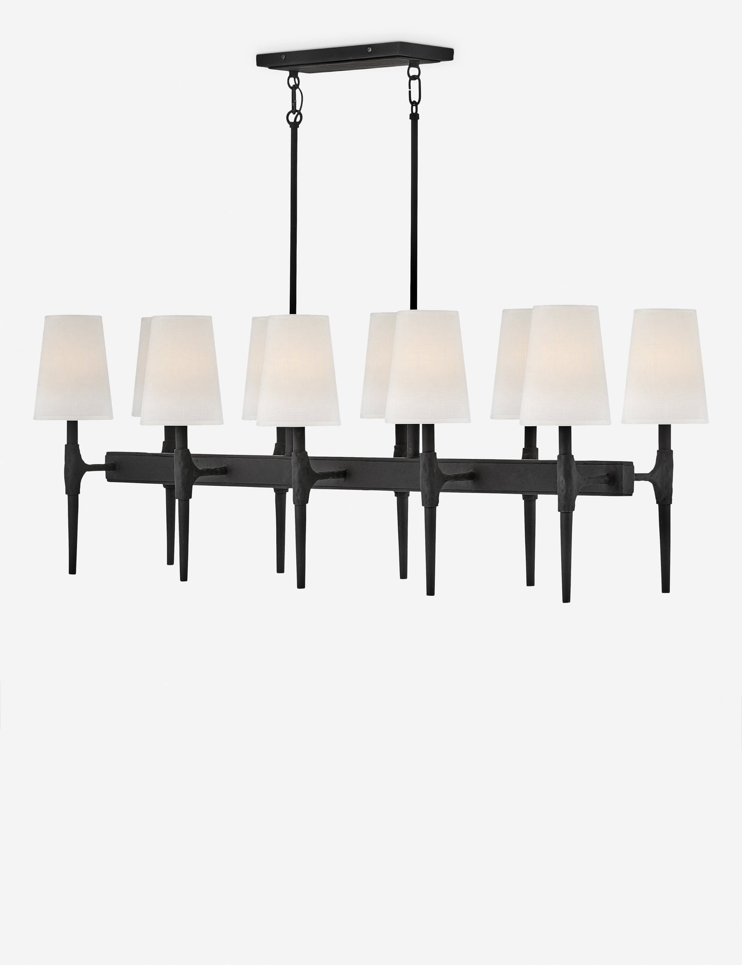 Ingle Linear Chandelier - Black 48"Dia