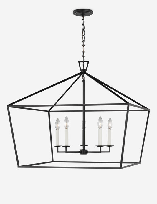 Gala Wide Pendant Light - Brushed Nickel 28"W