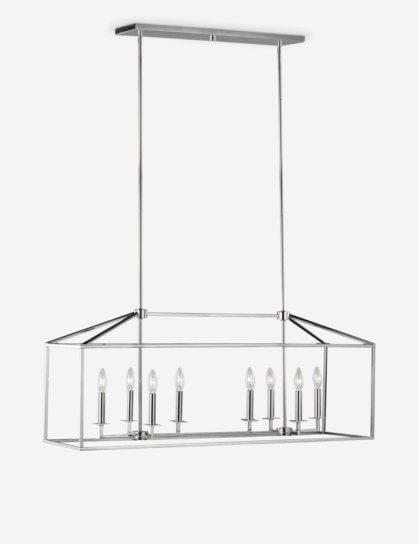 Lucius Linear Chandelier - Black 40"L