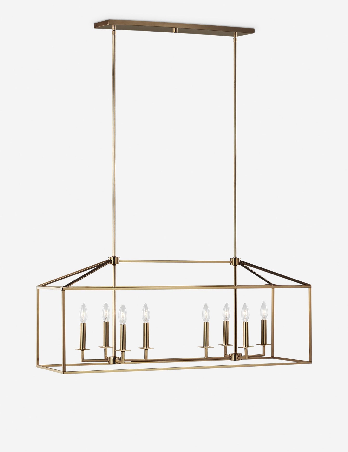 Lucius Linear Chandelier - Brass 40"L