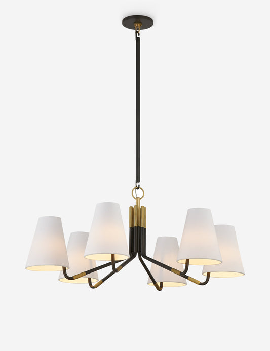 Agni Chandelier - Aged Brass And Bronze 31.5"W