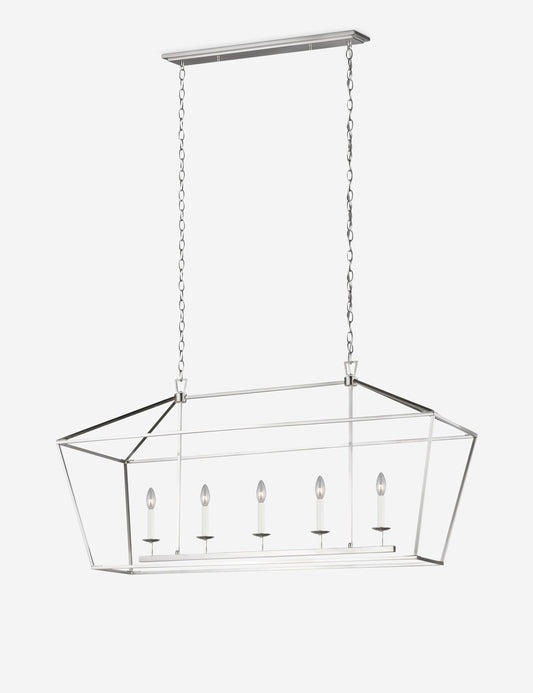 Gala Linear Chandelier - Black 50"L