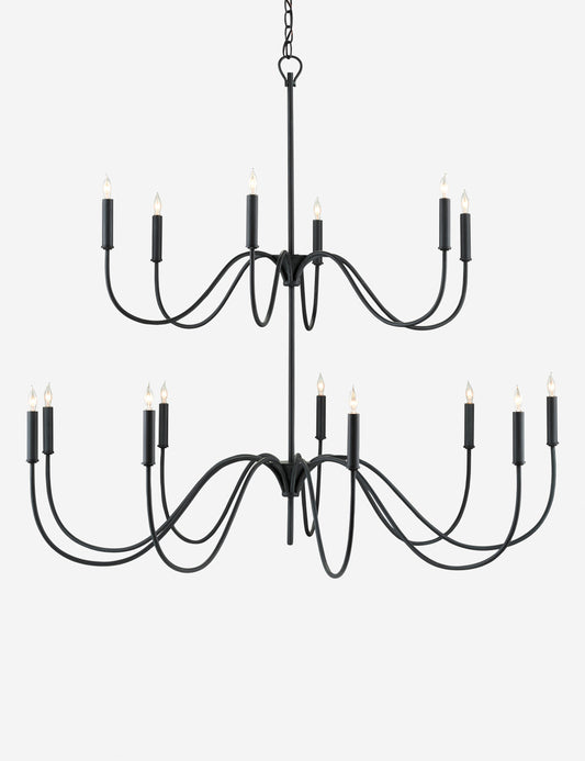 Yates Chandelier - Black 45" Dia