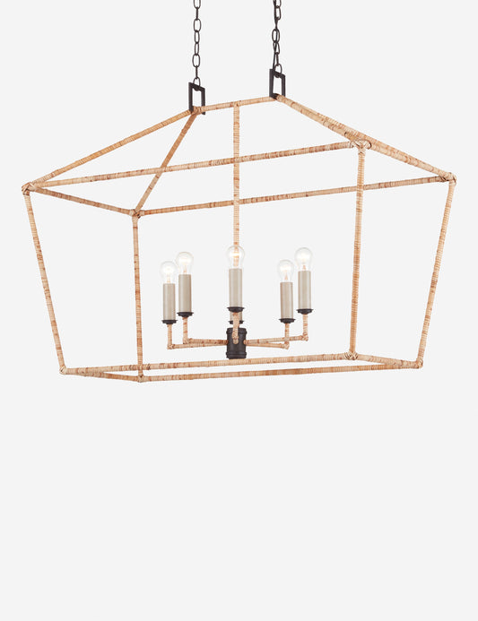 Hensley Linear Chandelier - Natural 40" W