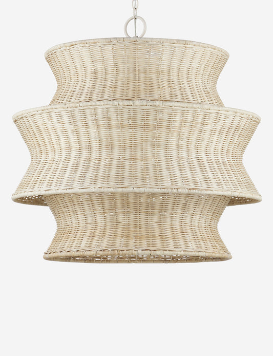 Ettie Chandelier - Bleached Natural 28.5" Dia