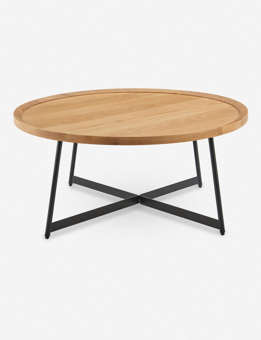 Gweneth Round Coffee Table - Black Ash