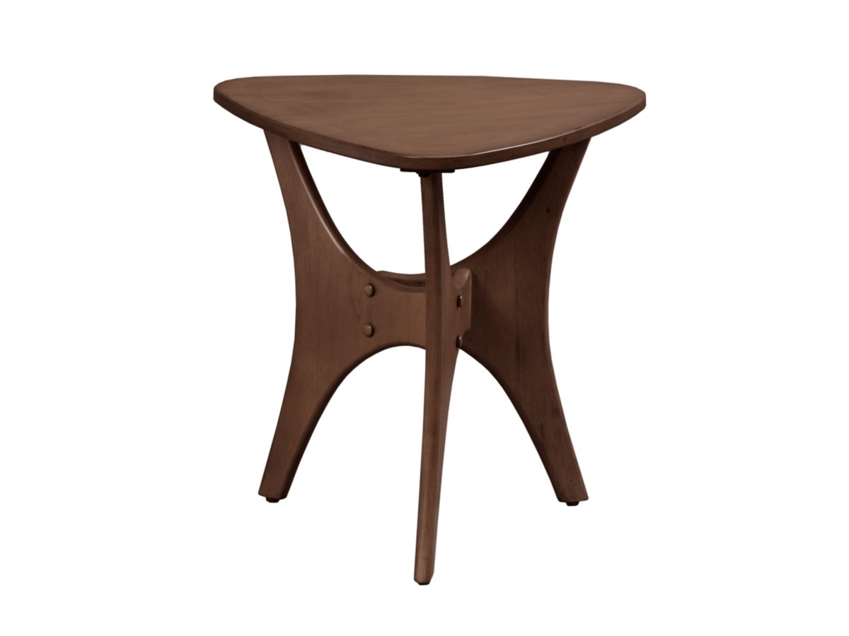 Sheridan Triangle Wood Side Table