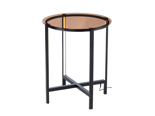 Southern Enterprises Furniture Lantara End Table With Led Lights