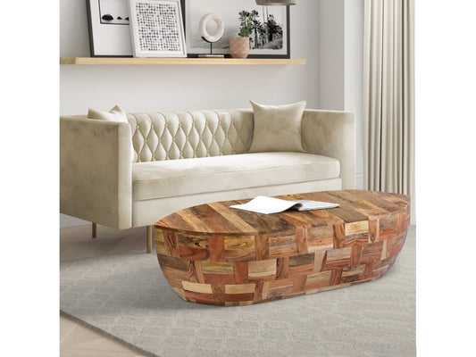 The Urban Port Canoe Shaped Coffee Table