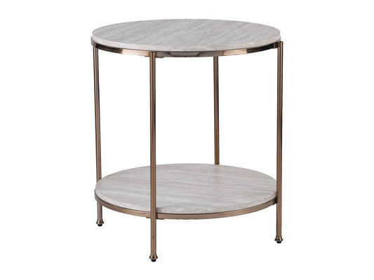 Southern Enterprises Furniture Longino Round End Table