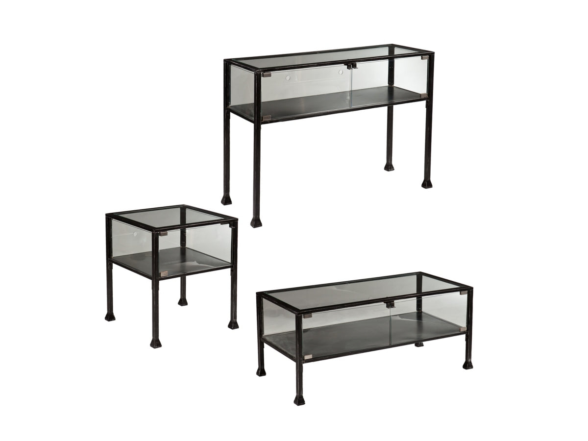 Southern Enterprises Furniture Moiree Display Cocktail Table