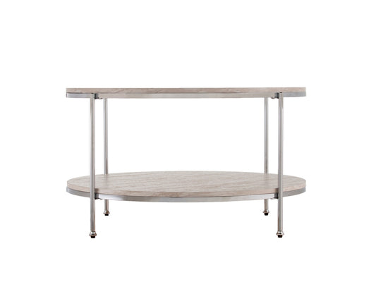 Southern Enterprises Furniture Longino Round Cocktail Table