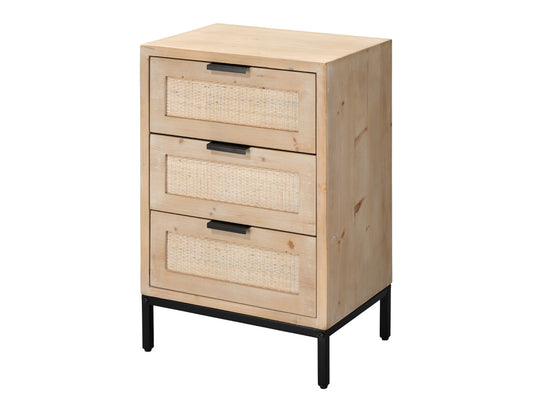 Relaxed Elegance Everlee 3 Drawer Side Table