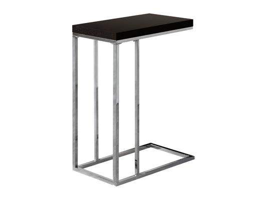 Monarch Specialties Contemporary Rectangular Top C-Shape Accent Table