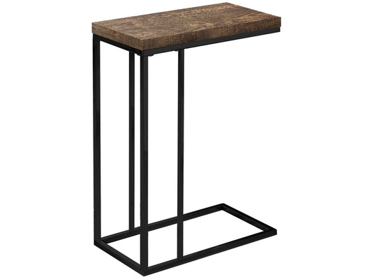 Monarch Specialties Contemporary Rectangular Top C-Shape Accent Table