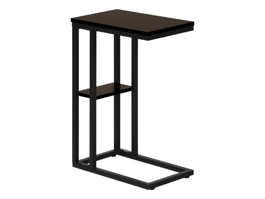 Monarch Specialties Contemporary 25" High C-Shape Accent Table With Shelf