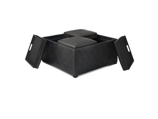 Simpli Home Avalon Coffee Table Ottoman