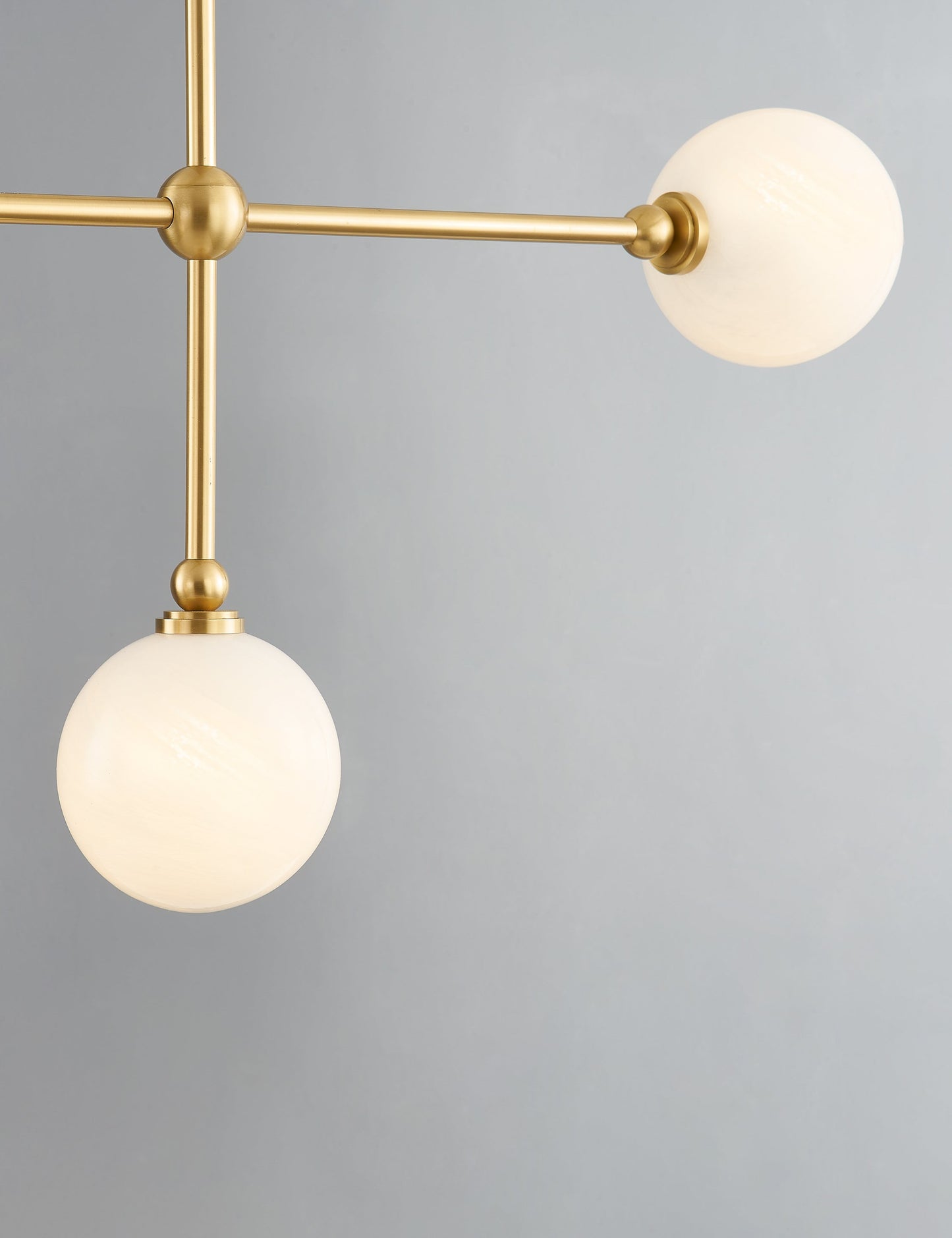 Helia Linear Chandelier - Aged Brass